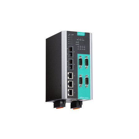 MOXA 4Port Device Server, 3Ethernet, 2Single Sc Fo Managed Switch, 88-300 NPort S9450I-2S-SC-HV-T